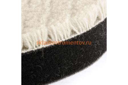 Насадка полировальная под липучку (125 мм, короткая плетеная шерстяная нить) MATRIX 75962