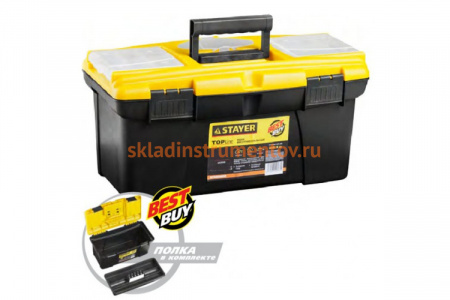 Ящик для инструмента "STANDARD " пластиковый с органайзерами STAYER 38105-13_z*02