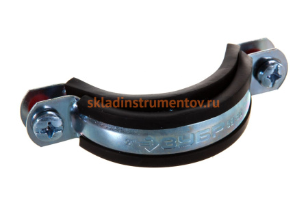 Трубный хомут с гайкой ЗУБР 2", 7штук, оцинкованный 37850-59-65