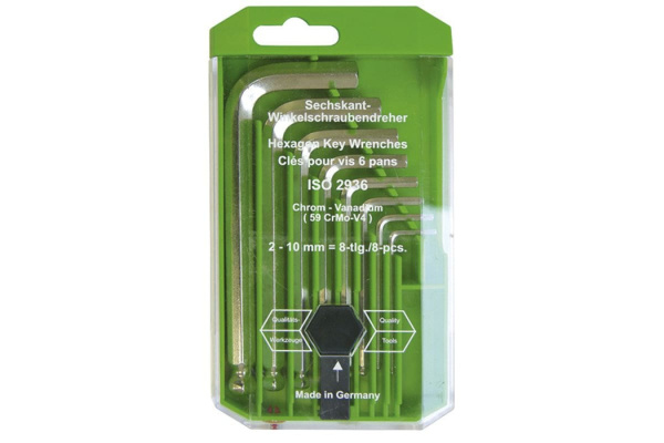 Набор шестигранных штифтовых ключей со сферической головкой 8шт HAUPA 100915