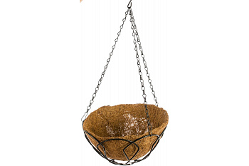 Подвесное кашпо с кокосовой корзиной 25 см PALISAD 69001