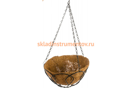 Подвесное кашпо с кокосовой корзиной 25 см PALISAD 69001