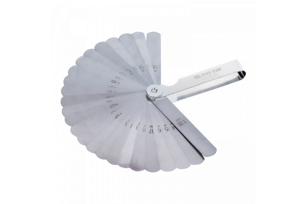 Набор щупов для проверки зазоров KING TONY 0,038-0,635 мм, 26 предметов 77328-26