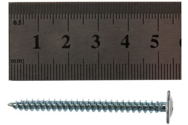 Саморезы с прессшайбой по листовому металлу до 0,9 мм Зубр PH2 4,2х51 мм 20шт 300196-42-051