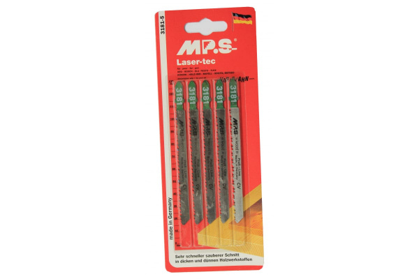 Пилки (115х95х2.2-3.2 мм; 5 шт.) по дереву, ДСП, фанере, пластмассе MPS 3181
