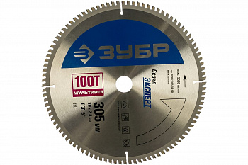 Диск пильный "Точный-МУЛЬТИ рез" (305х30 мм; 100Т) Зубр 36907-305-30-100