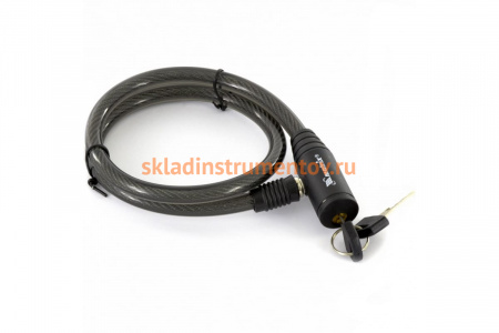 Тросовый универсальный замок 10х650мм MATRIX 91814