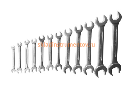 Набор рожковых гаечных ключей 6х32мм, 12шт Зубр ПРОФИ 27027-H12