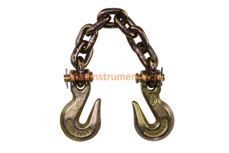 Тяговая цепь с крюками для слесарных работ WIEDERKRAFT соединитель цепей, 6 т длина 45 см WDK-0504 Тяговая цепь с крюками для слесарных работ WIEDERKRAFT соединитель цепей, 6 т длина 45 см WDK-0504