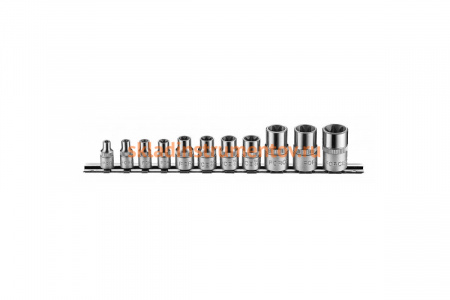 Набор головок Е-профиль 1/4", 3/8" и 1/2", 11 шт. FORCE 4113