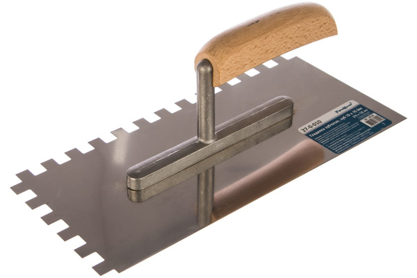 Зубчатая гладилка (270 х 125 мм, зуб 10 х 10 мм) РемоКолор 27-0-010