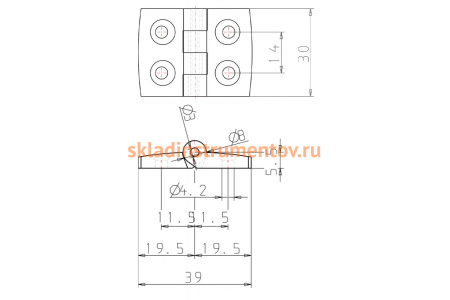 Шарнир KIPP K0435.201212