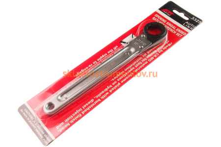 Раскрывающийся двенадцатигранный ключ с трещоткой 19мм, 200мм JTC-332519