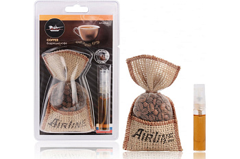 Ароматизатор Airline Кофе в мешочке со спреем, бодрящий кофе AFCO198