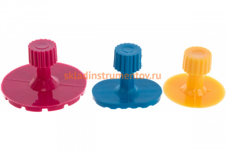 Набор пластиковых адаптеров для беспокрасочного удаления вмятин ROCKFORCE 19 предметов RF-915M1-P