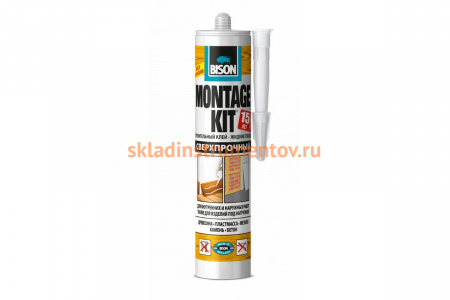 Клей BISON MONTAGEKIT SUPER STRENGTH CRT 350G 6304336