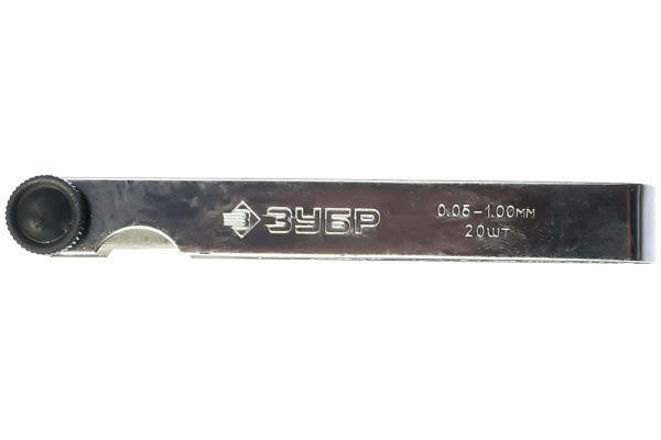 Набор автомобильных щупов 0,05 - 1,00 мм ЗУБР МАСТЕР 4325-H20_z01, 20шт.
