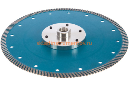 Диск алмазный отрезной Турбо с фланцем Grand hot press (230 мм; М14) TRIO-DIAMOND FHQ456