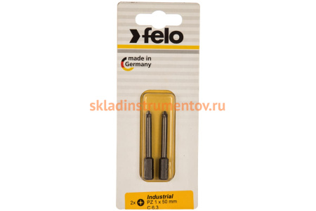 Бита крестовая PZ 1X50, 2 шт в блистере Felo 02101536