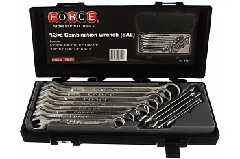 Набор дюймовых комбинированных ключей с 1/4" до 1" FORCE 5134