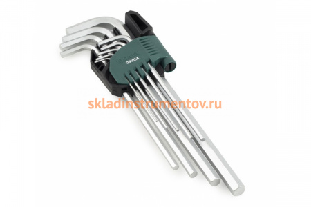 Набор шестигранных ключей Sata сверхдлинные, 9 пр. 09103A