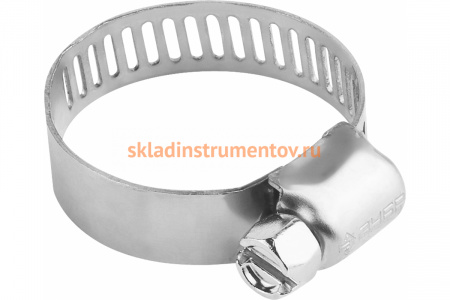 Хомуты Зубр ЭКСПЕРТ нерж. сталь просечная лента 8мм 10-16мм 5 шт 37811-10-16-5