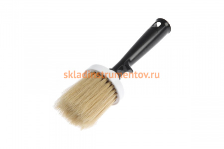 Маховая кисть DECOR d 65 мм, смешанная светлая щетина, пластиковая ручка 612-065