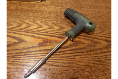 Отвертка с Т-образной рукояткой под биты 1/4 дюйма Дело техники 745600