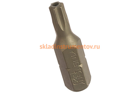 Вставка бита торцевая 1/4", TORX, T20, L=25, с отверстием KING TONY 102520U