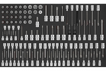 Набор головок-бит, 3/8", 1/2", 114 шт. FORCE 41141