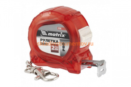 Рулетка Compact, 2 м x 16 мм, компактный размер MATRIX 32595