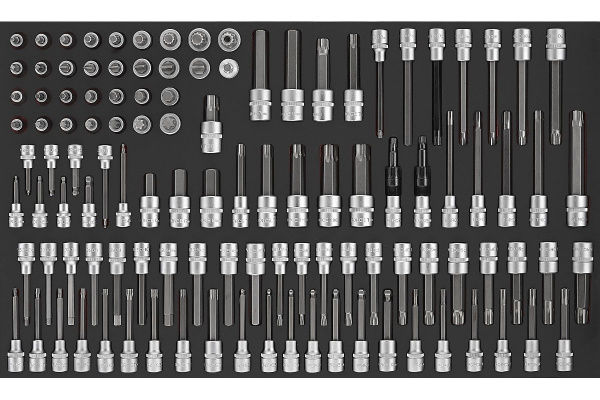 Набор головок-бит, 3/8", 1/2", 114 шт. FORCE 41141