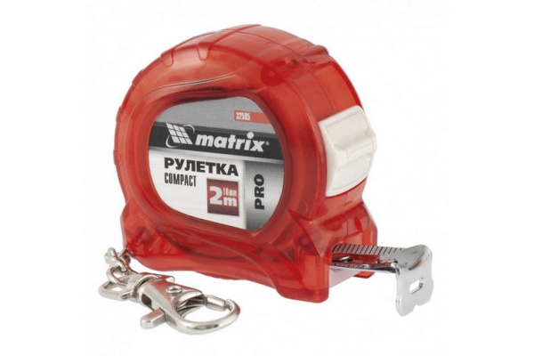 Рулетка Compact, 2 м x 16 мм, компактный размер MATRIX 32595