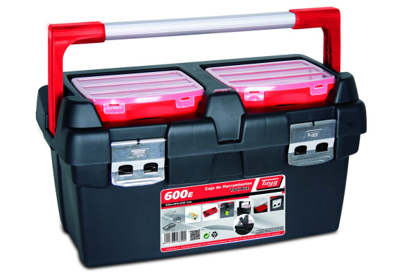 Ящик для инструментов 600x305x295мм +лоток + органайзер + 2 съемных органайзера Tayg 168000