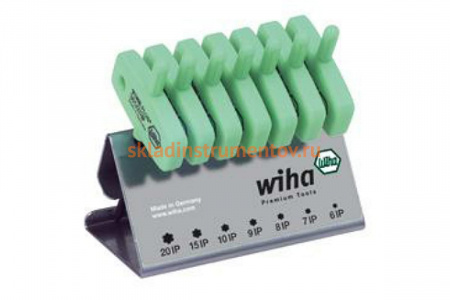 Набор ключей с двулопастной рукояткой на подставке 7шт Wiha TORX PLUS 365IP VB 26261