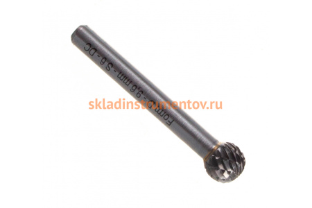 Бор-фреза форма D сфера EXTRA (9.6x9 мм; хвостовик 6 мм) D.BOR 121924460096