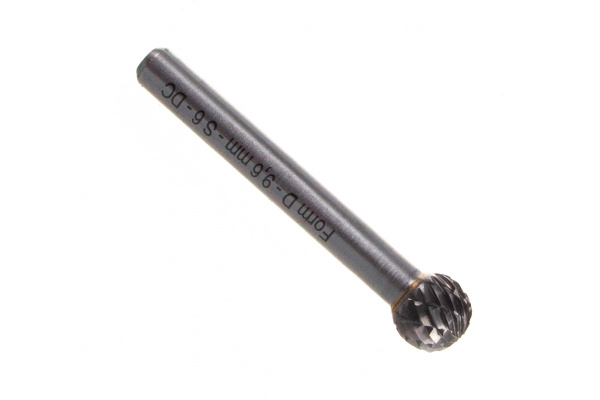 Бор-фреза форма D сфера EXTRA (9.6x9 мм; хвостовик 6 мм) D.BOR 121924460096