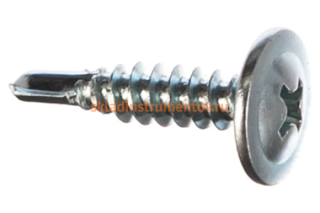 Саморезы с прессшайбой и сверлом по листовому металлу 450 шт. (4,2х19 мм; PH2) ЗУБР 4-300211-42-019