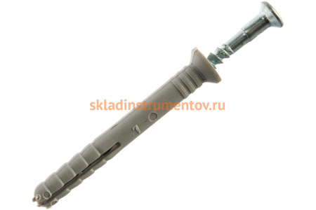 Дюбель-гвоздь с потайным бортиком 105 шт. (6x50 мм) Зубр 4-301345-06-050