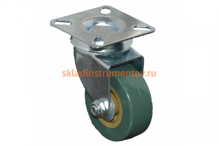 Колесо поворотное зеленая резина 125 мм MFK-TORG 3053125-LT