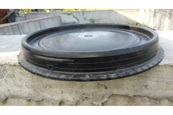 Бочка с крышкой на обруч ТАРА п/э, 48л, синяя 00228