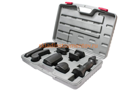 Набор рихтовочных прорезиненных оправок (7 предметов, кейс) JTC 2554