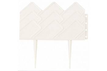 Бордюр "Кантри", 14x310 см, белый PALISAD Россия 65057