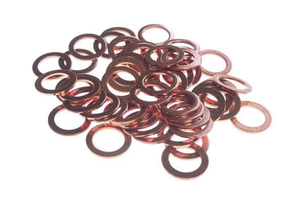 Набор медных шайб JTC размер: толщина 1.2, внутр. д. 12.4, наружн. д. 17.8 50 шт. 2012