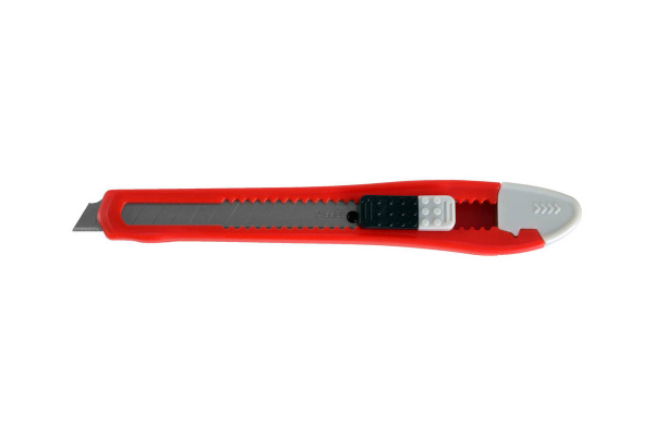 Нож с сегментированным лезвием Зубр корпус из AБС пластика, сдвижной фиксатор, сталь У8А, 9мм 09151