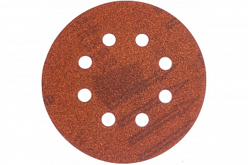 Круг шлифовальный на липучке для обработки дерева (125 мм; Р120; 8 отверстий) KLINGSPOR 270484
