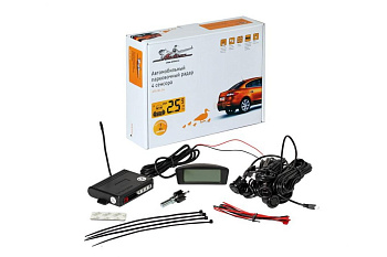 Беспроводной парковочный радар (4 датчика, ЖК экран) Airline APS-WL-04