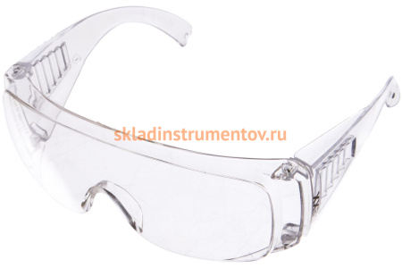 Защитные очки DEXX, поликарбонатная монолинза, с боковой вентиляцией, прозрачные, 11050