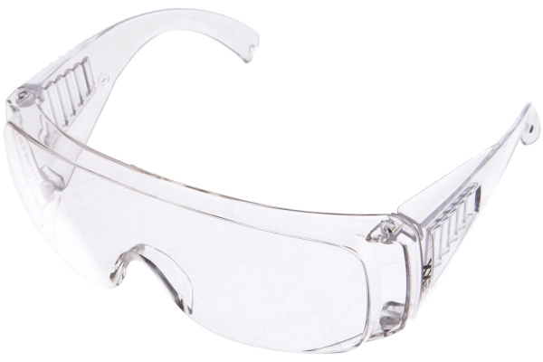 Защитные очки DEXX, поликарбонатная монолинза, с боковой вентиляцией, прозрачные, 11050
