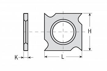 Нож твердосплавный F1730 (18x18x2мм) CMT 790.181.00